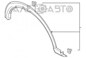 Capacul aripii fata stanga Ford Explorer 20-