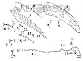 Bucla capotei dreapta Ford Explorer 20-