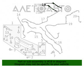 Injectoarele de spălare a parbrizului stânga Ford Explorer 20-