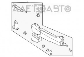 Бачок омывателя Ford Explorer 20- без горловины, с датчиком и мотором