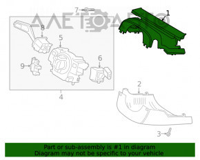 Capacul coloanei de direcție Ford Explorer 20-