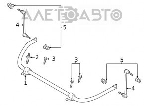 Stabilizatorul frontal Ford Explorer 20-