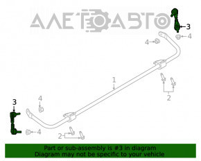 Bara de stabilizare spate dreapta pentru Ford Explorer 20-