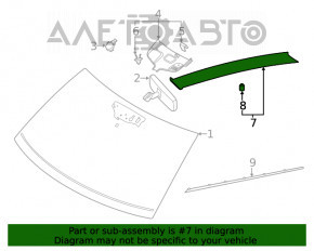 Capacul amortizorului frontal exterior stânga Ford Explorer 20- are fixările rupte, zgârieturi.