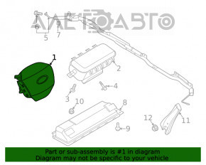 Подушка безопасности airbag в руль водительская Ford Explorer 20-