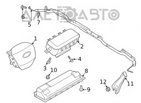 Подушка безопасности airbag в руль водительская Ford Explorer 20-