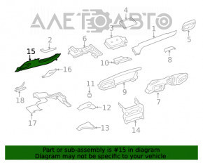 Capacul genunchiului șoferului Ford Explorer 20- negru