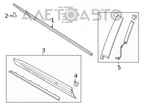 Capac usa fata stanga Ford Explorer 20- cu cod, crapaturi, zgarieturi.