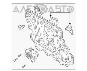 Ridicator electric geamuri fata dreapta Ford Explorer 20-