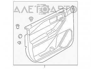 Capacul ușii, cartela frontală stânga Ford Explorer 20- bej.