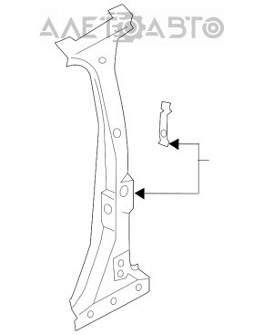 Suport caroserie central dreapta Ford Explorer 20-