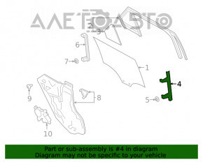 Направляющая стекла двери задней правой передняя Ford Explorer 20-