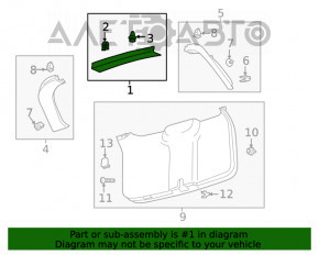 Capacul portbagajului Ford Explorer 20- negru