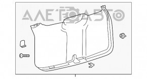 Capacul portbagajului Ford Explorer 20- negru