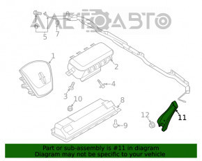 Airbagul de siguranță pentru scaunul din stânga al modelului Ford Explorer 20-