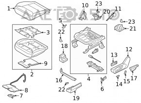 Scaunul pasagerului Ford Explorer 20- piele bej