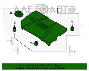 Capacul motorului Mazda3 2.3 03-05