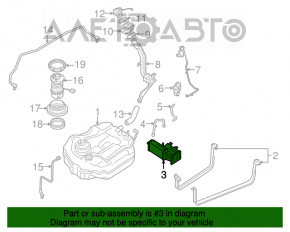 Канистра с углем абсорбер Mazda3 2.3 03-08