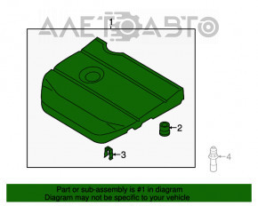 Capacul motorului Mazda6 09-13 2.5