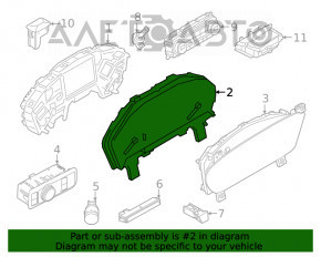 Щиток приборов Ford Escape MK4 20-21 High series-analog