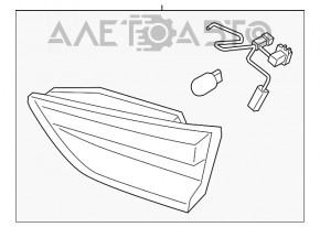 Lampa interioară pentru capacul portbagajului dreapta Ford Escape MK4 20-22