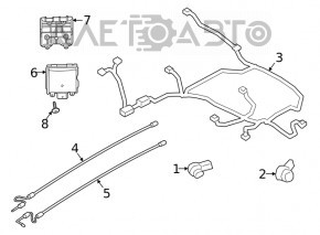 Suport senzor unghi mort dreapta Ford Escape MK4 20