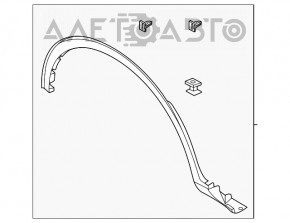 Decorație arc aripă dreapta față Ford Escape MK4 20 - nou original OEM