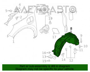 Aripa fata dreapta Ford Escape MK4 20-