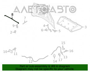 Опора упор капота Ford Escape MK4 20-