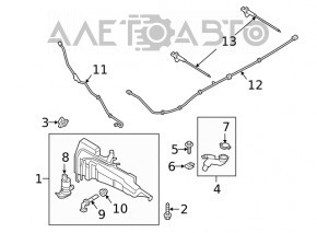 Бачок омывателя Ford Escape MK4 20- без горловины