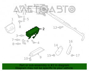 Airbag-ul de pasager din bordul Ford Escape MK4 20-