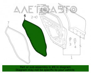 Garnitura ușii din spate dreapta Ford Escape MK4 20-