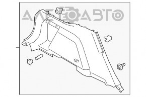 Capotă arc stânga Ford Escape MK4 20- negru