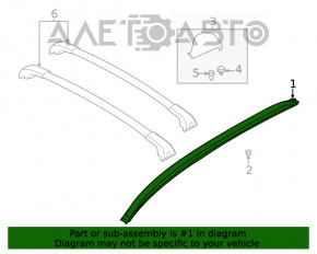 Balustrade longitudinale Ford Escape MK4 20-