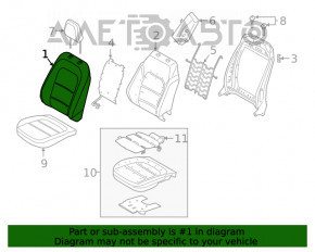 Пассажирское сидение Ford Escape MK4 20-22 без airbag, механич, с подогревом, тряпка серая, под химчистку