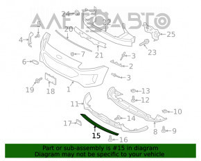 Moldura bara fata centrala Ford Escape MK4 20- zgariata.