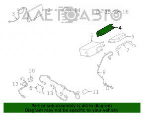 Panoul de control al sistemului audio Ford Escape MK4 20-22