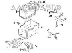 Clama de protecție pentru Ford Escape MK4 20- 1.5T fără capac