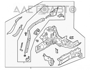 Partea din față dreapta a Ford Escape MK4 20-22 tip 1.