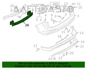 Amplificatorul pentru bara spate a modelului Ford Escape MK4 20 este ruginit.