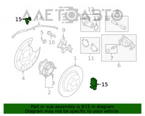 Датчик ABS задний левый Ford Escape MK4 20- AWD