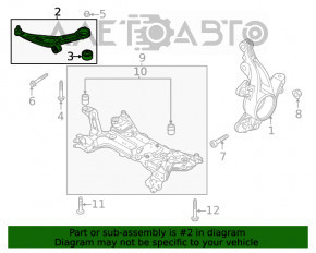 Maneta inferioară din față dreapta Ford Escape MK4 20- crăpată silentioasă