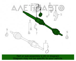 Ax cu roți din față dreapta Ford Escape MK4 20- 1.5T FWD partea interioară