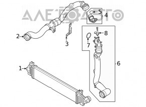 Интеркулер Ford Escape MK4 20- 1.5