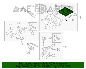 Cotă de bagaj Ford Escape MK4 20- pe caroserie