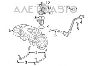 Топливный бак Ford Escape MK4 20- 1.5T, 2.0T AWD