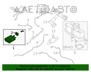 Canistra cu absorbant de cărbune asamblată Ford Escape MK4 20- 1.5T, 2.0T