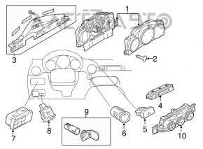 Butonul de pornire/oprire Mazda CX-9 16-