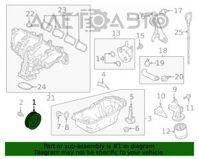 Polea arborelui cotit Mazda CX-5 13-16 2.0