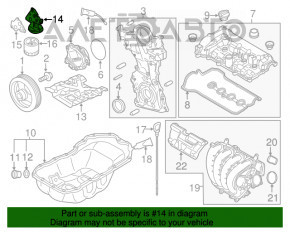 Corpul filtrului de ulei Mazda 3 14-18 BM